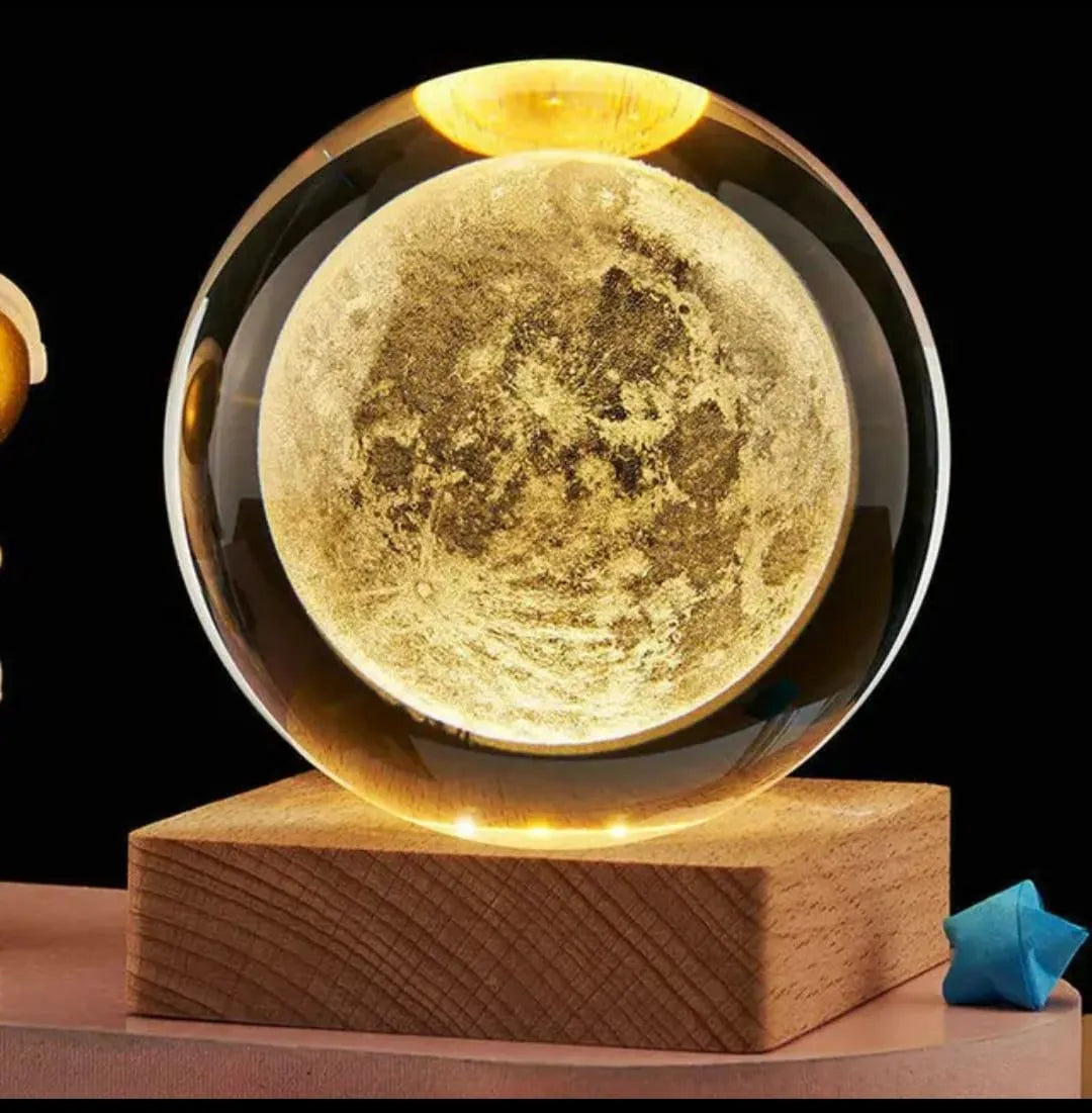 3D Crystal Planet Lamp 🪐✨ | Luxury &amp; Aesthetic Home Decor